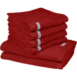 ROSS Handtuch Set »Sinfonie«, Set, 6 tlg., Frottier, beinhaltet: Handtücher und Badetücher ROSS kirsche
