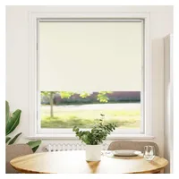 VidaXL Verdunkelungsrollo Cremeweiß 110x130cm Stoffbreite 105,7cm