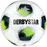 derbystar Brillant TT DB Fußball Trainingsball weiss/gelb/petrol 5