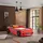 Aileenstore Kinderbett Rio 90 x 200 cm Holz lackiert rot