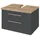 Held Waschbeckenunterschrank Davos 60 x 41 x 47 cm Grau