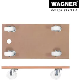 Wagner System GmbH WAGNER Transporthilfe MDF - 57,5 x 30 x 10 cm, Rollen Ø 75 mm, Tragkraft 200 kg, MDF 18 mm - 20112101