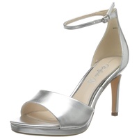 Damen Ronja Sandale mit Absatz, Silber, 39 EU