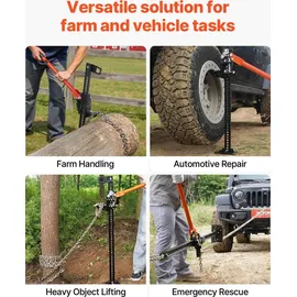 Vevor Wagenheber Stahl 915 mm grau 3,18 t belastbar
