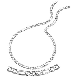 Firetti Kette ohne Anhänger »Schmuck Geschenk Silber 925 Halsschmuck Halskette Figarokette«, Made in Germany 71352301-50 silberfarben