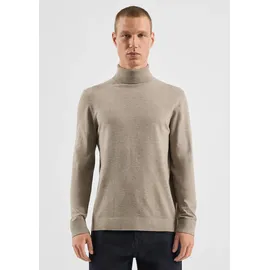 QS Longpullover Rollkragenpullover Braun XXL