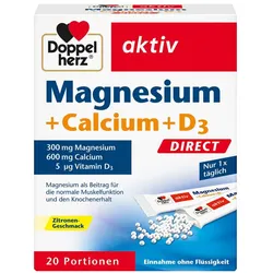 Doppelherz Magnesium + Calcium + D3 direct Pellets