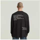 G-Star Raw Langarmshirt in dk black | Gr.: S