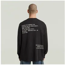 G-Star Raw Langarmshirt in dk black | Gr.: S