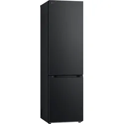 LG Kühl-/Gefrierkombination "GBV22NCB", B (A-G), silber (schwarz), Rechtsanschlag, Metal-Cooling, Kühlschränke, niedriger Geräuschpegel