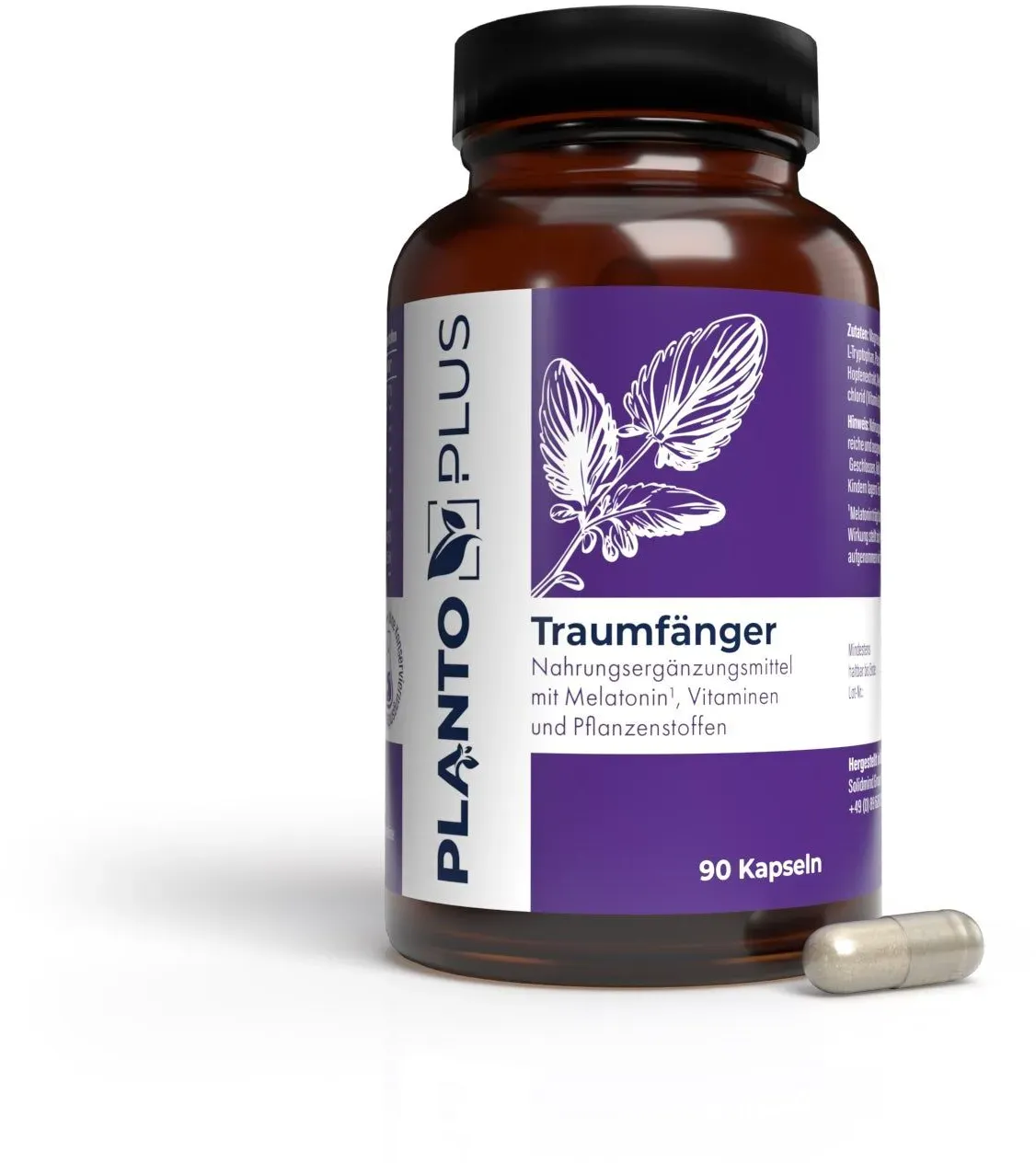 Plantoplus Traumfänger Kapseln mit Melatonin 68 g