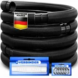 Kesser KESSER® Poolschlauch Schwimmbadschlauch mit Muffen Solarschlauch für Pool und Schwimmbecken Saugschlauch Pumpenschlauch Flexibler Wasserschlauch
