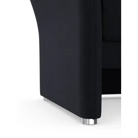 DOMO collection Sessel Pina Mikrofaser 99 x 95 x 88 cm Dunkelblau