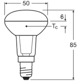 LEDVANCE LED R50 P 4.3W 827 E14