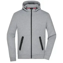 Herren Melange Jacke JN1144, hell-melange, Größe 3XL - hell-melange - 3XL
