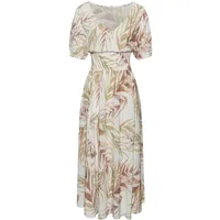 LASCANA Maxikleid Damen sand-orange bedruckt Gr.36