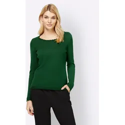 heine Rundhalspullover »Pullover« heine moos 42