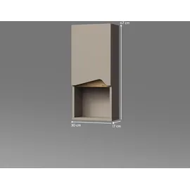livinity Timavo Badschrank 30 x 67 cm Greige