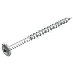 OBO 3498134 Tellerkopfschraube für Holzbauteile 6x100 Stahl galvanisch verzinkt HT 6x100 TD  - 100 Stück