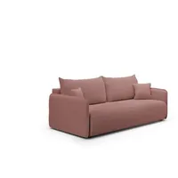 Fun Möbel Schlafsofa, Rosa, Textil, 216x86x105 cm, Wohnzimmer, Sofas & Couches, Schlafsofas