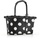 Reisenthel carrybag XS frame dots white – Stabiler Einkaufskorb mit praktischer Innentasche – Elegantes und wasserabweisendes Design