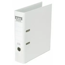 Elba Ordner Rado brillant DIN A4 Rückenbreite: 80mm Weiß 2 Bügel 100022618