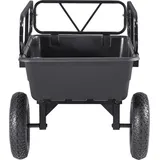 Mophorn Kippanhänger, 226,8 kg, ATV-UTV-Transportanhänger, Anhänger mit 40,64 cm Reifen, Handzug oder Fußpedal, robuster Hofanhänger für Rasenmäher,