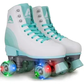Apollo Rollschuhe Kinder " Classic Roller Retro " in Disco Time LED | Gr.: 31-34