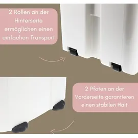 GarPet Futtertonne 54 L 2-tlg. weiß