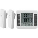Digitales Kühlschrank-gefrierschrank-thermometer Mit Akustischem Alarm Und Drahtlosem Sensor Sowie Min/max-anzeige