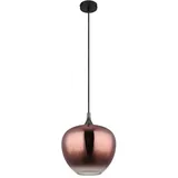 GLOBO Maxy 1-flg. 29 cm schwarz Glas, Metall