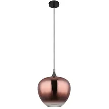 GLOBO Maxy 1-flg. 29 cm schwarz Glas, Metall