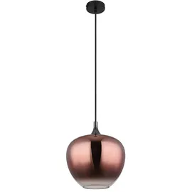GLOBO Maxy 1-flg. 29 cm schwarz Glas, Metall