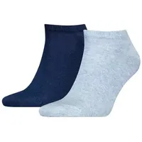 TOMMY HILFIGER Herren Sneaker Socken Flag 2er Pack - light blue melange - 39-42