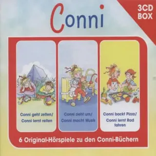 CONNI - 3-CD HÖRSPIELBOX VOL. 3 Conni geht zelten, Conni geht reiten/Conni zieht um, Conni macht Musik/Conni backt Pizza, Conni lernt Rad fahren - 3