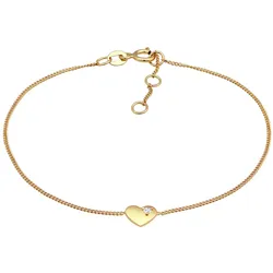 Elli PREMIUM Herz Topas Liebe Symbol 585er Gelbgold 16 Damen 