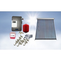 Solarthermie Basic Paket - Eurotherm-Solar-PRO Vakuumröhrenkollektor - 3,1m2