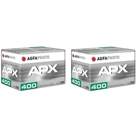 AgfaPhoto APX 400 Schwarzweiß 35 mm 2 x 36 Aufnahmen