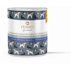 PERRO Gourmet Ziege mit Süßkartoffeln 800g Monoproteinfutter für ausgewachsene Hunde