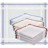 Betz 12 Stück Herren Stoff Taschentücher Set LUX 3 Größe 40x40cm 100% Baumwolle Dessin 21 - 40x40cm