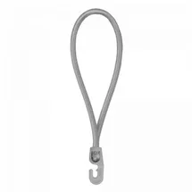 Bradas Spanngummi mit Haken in Grau 18 cm