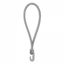 Bradas Spanngummi mit Haken in Grau 18 cm