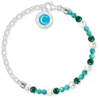 Thomas Sabo Perlenarmband aus Sterling Silber 9257 Größe 15 cm