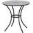 Siena Garden Como Bistrotisch Ø 70 x 70 cm matt-schwarz/dunkelgrau