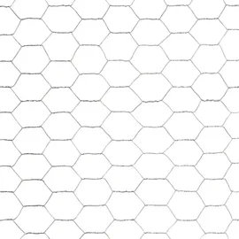 vidaXL Drahtzaun 250 x 150 cm Silber/Stahl