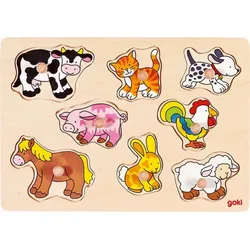 GOKI Steckpuzzle Bauernhof VII
