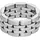 Fossil Ring Arden silber 64