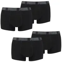 Puma Basic Trunk Boxershorts Schwarz S 4er Pack
