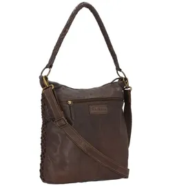 GREENLAND Nature Femi & Nine Schultertasche Leder 39 cm braun