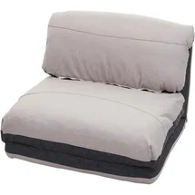 MCW Schlafsessel MCW-E68 Stoff/Textil 0 x 0 x 0 cm Dunkelgrau/Hellgrau mit verstellbarer Rückenlehne und Schlaffunktion